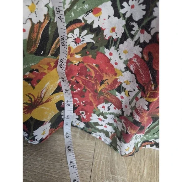 Anthony Richards Cotton House Dress Cheetah/ Floral Print  Sleeveless Mumu 2X - Picture 7 of 9